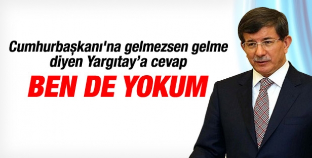Davutoğlu Yargıtay'daki törene katılmayacak