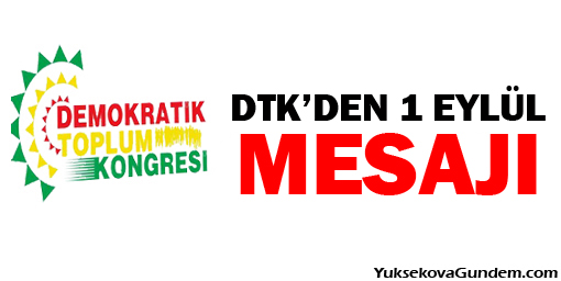 DTKden 1 Eylül mesajı