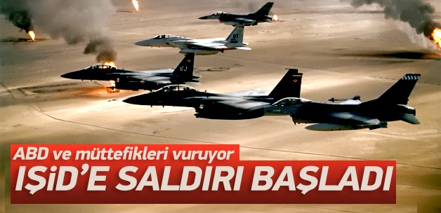 ABD ve partnerlerinden Suriye'de IŞİD'e saldırı