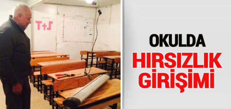 Van'da Okulda Hırsızlık Girişimi