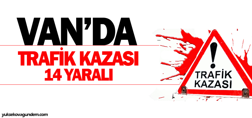 Van'da kaza: 14 yaralı