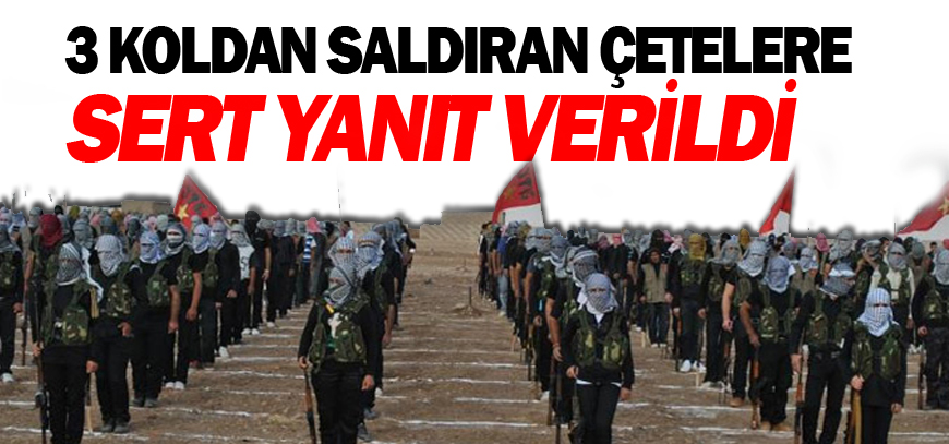 YPG: 3 koldan saldıran çetelere sert yanıt verildi