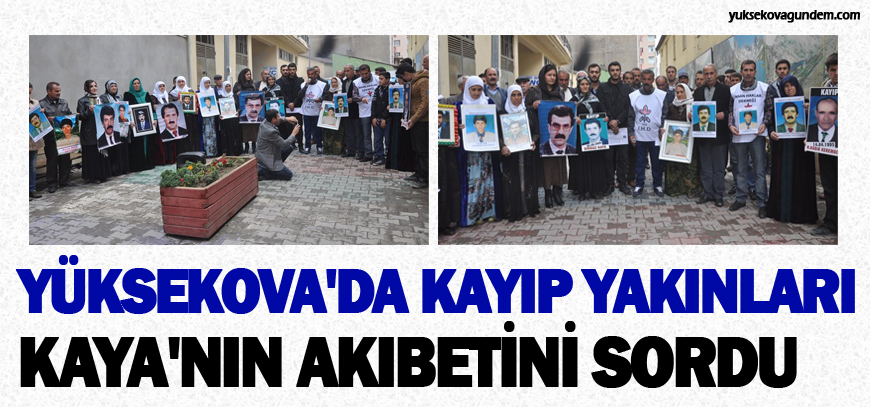 Yüksekova'da Kayıp Yakınları Kaya'nın Akıbetini Sordu