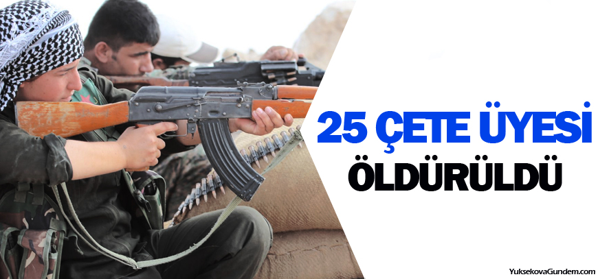 Kobanê'de 25 çete üyesi öldürüldü