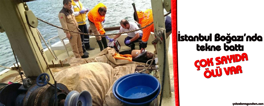 İstanbul Boğazında tekne battı