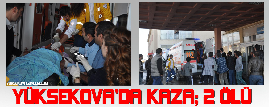 Yüksekovada kaza: 2 ölü
