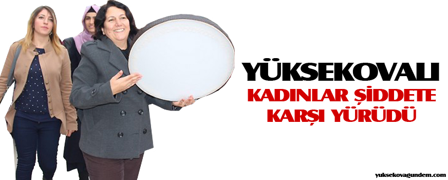 Yüksekovalı Kadınlar Şiddete Karşı Yürüdü