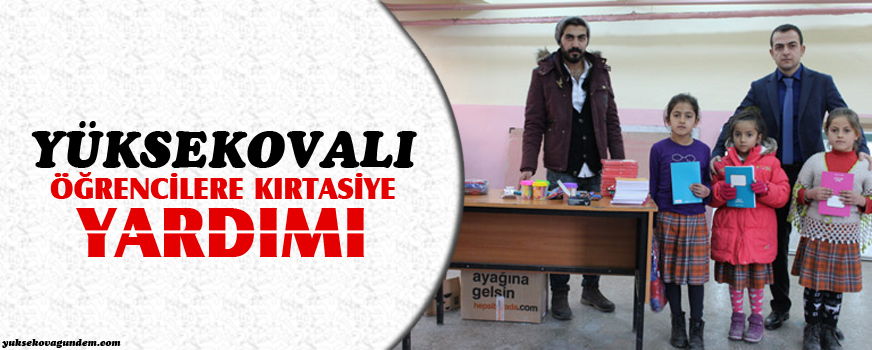 Yüksekovalı öğrencilere kırtasiye yardımı