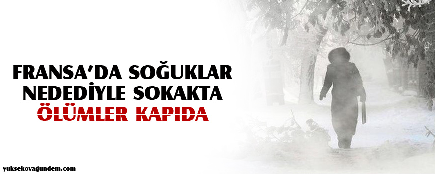 Fransada soğuklar nedeniyle sokakta ölümler kapıda