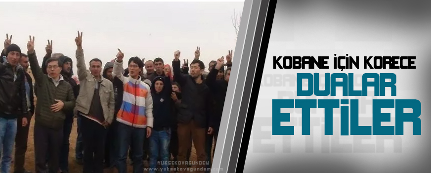 Kobanê için Korece dualar ettiler