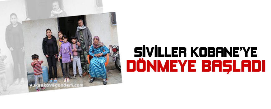 Siviller Kobanêye dönmeye başladı