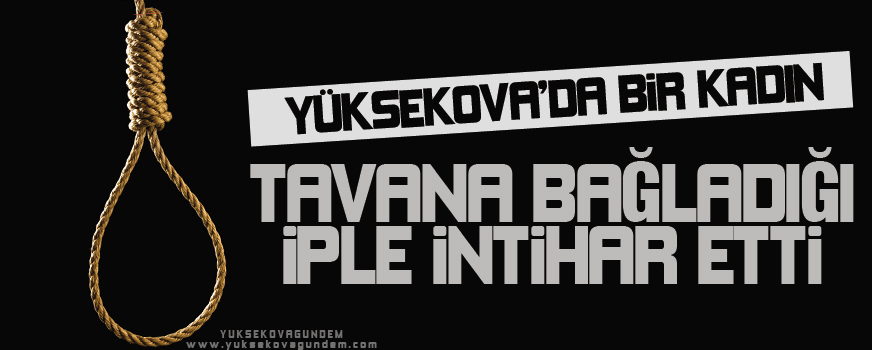 Yüksekovada bir intihar