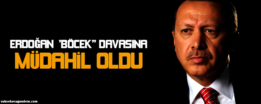 Erdoğan böcek davasına müdahil oldu