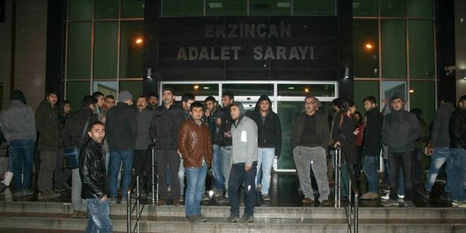 Erzincanda 11 öğrenci tutuklandı