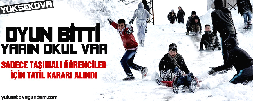Bu Sefer'de Eğitime Tipi Engeli