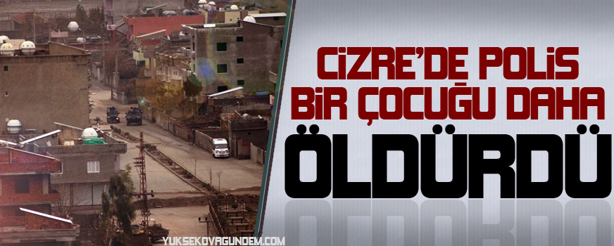 Cizre'de Polis Bir Çocuğu Daha Öldürdü