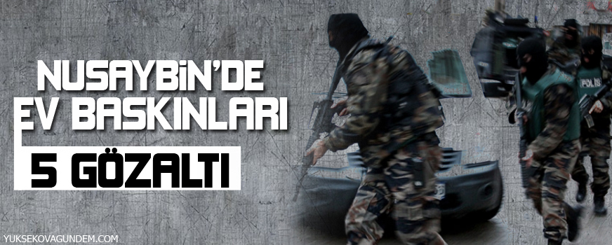 Nusaybin'de 5 gözaltı