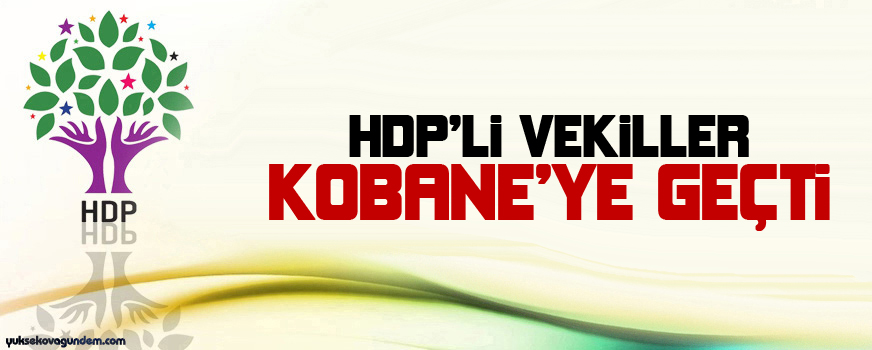 HDPli vekiller Kobaniye geçti