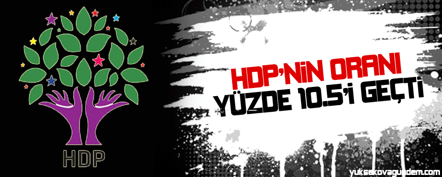 HDP'nin oranı yüzde 10.5'i geçti
