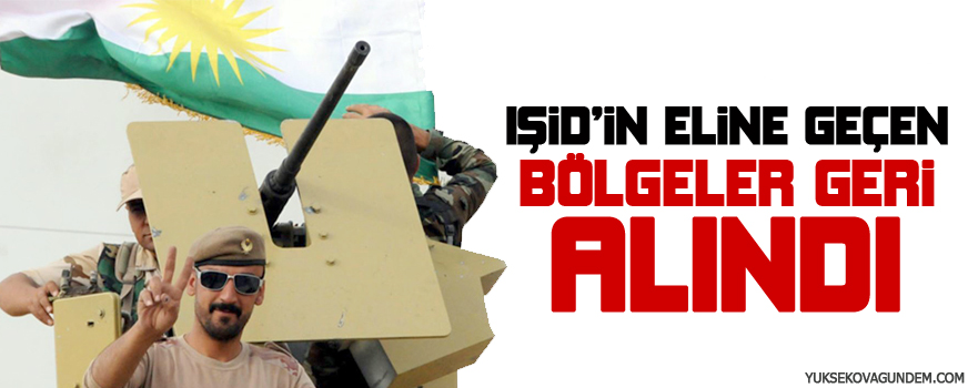 Peşmerge: IŞİDin eline geçen bölgeler geri alındı