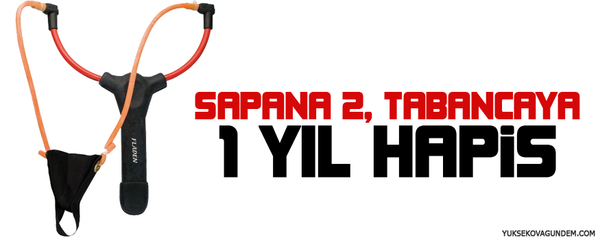 Sapana 2, tabancaya 1 yıl hapis!