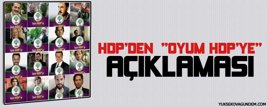 HDPden Oyum HDPye açıklaması