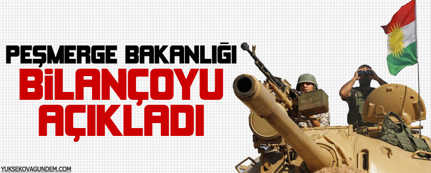 Peşmerge Bakanlığı bilançoyu açıkladı