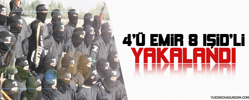 4ü emir 8 IŞİDli yakalandı