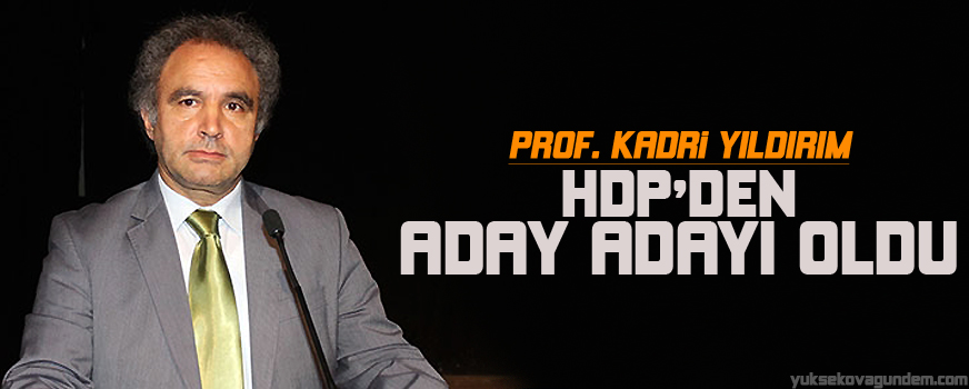 Prof. Kadri Yıldırım HDP'den aday adayı oldu