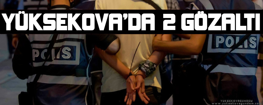 Yüksekovada 2 Gözaltı