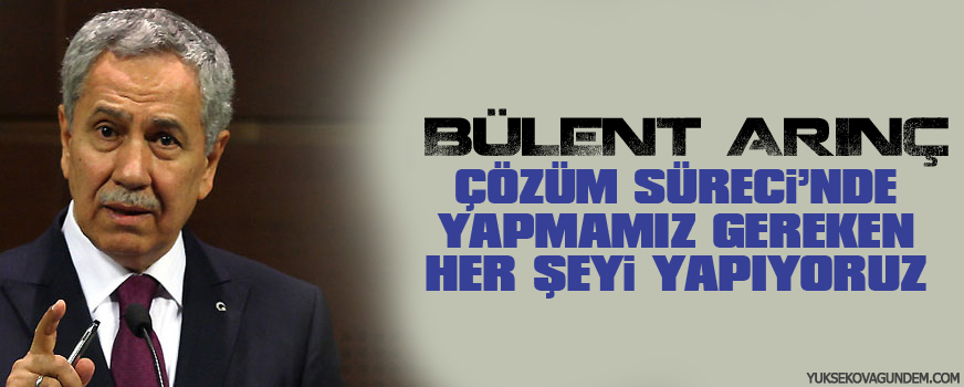 Çözüm Sürecinde yapmamız gereken her şeyi yapıyoruz