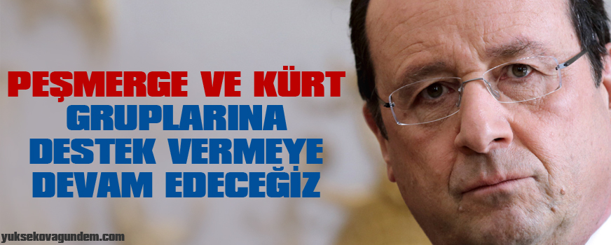 Peşmerge ve Kürt gruplarına destek vermeye devam edeceğiz