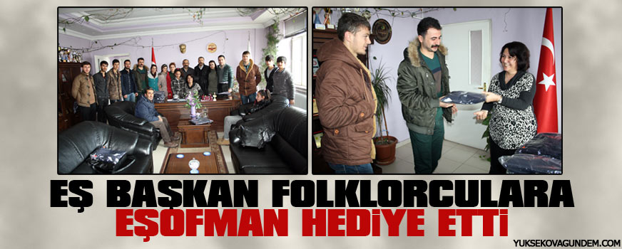 Eş Başkan Folklorculara Eşofman Hediye Etti