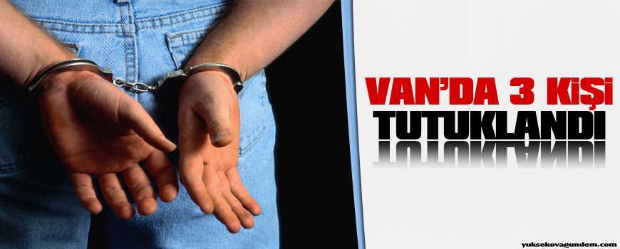 Vanda 3 kişi tutuklandı