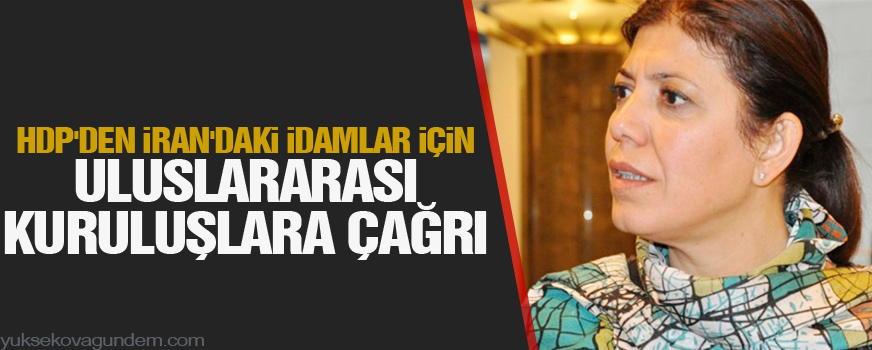 HDP'den İran'daki idamlar için uluslararası kuruluşlara çağrı