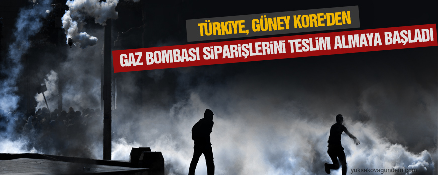 Türkiye, Güney Kore'den gaz bombası siparişlerini teslim almaya başladı