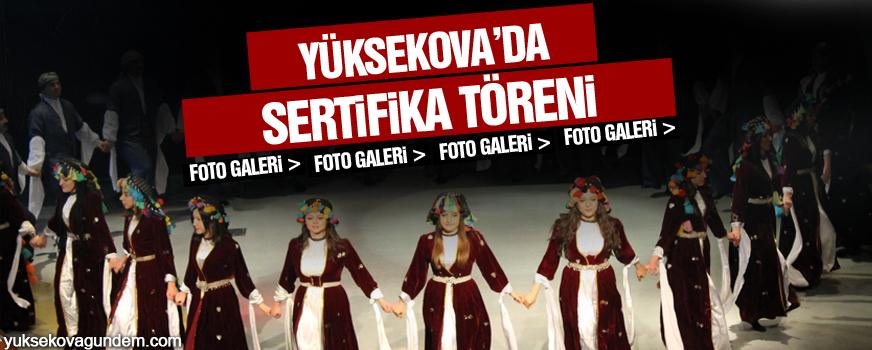 Yüksekovada sertifika töreni