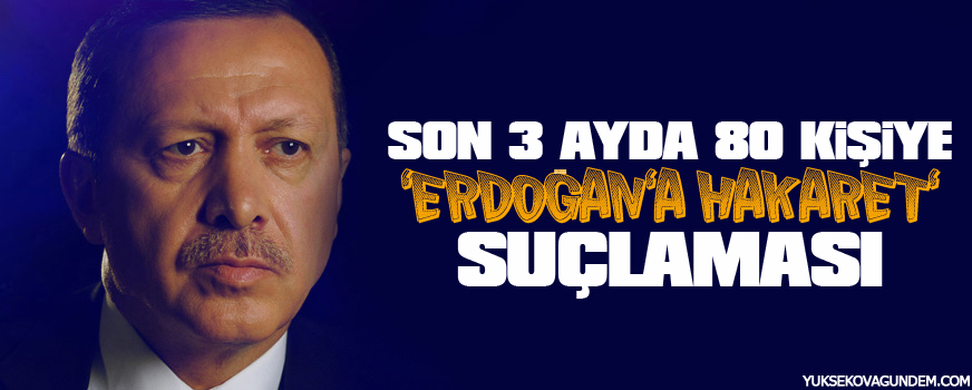 Son 3 ayda 80 kişiye 'Erdoğan'a hakaret' suçlaması