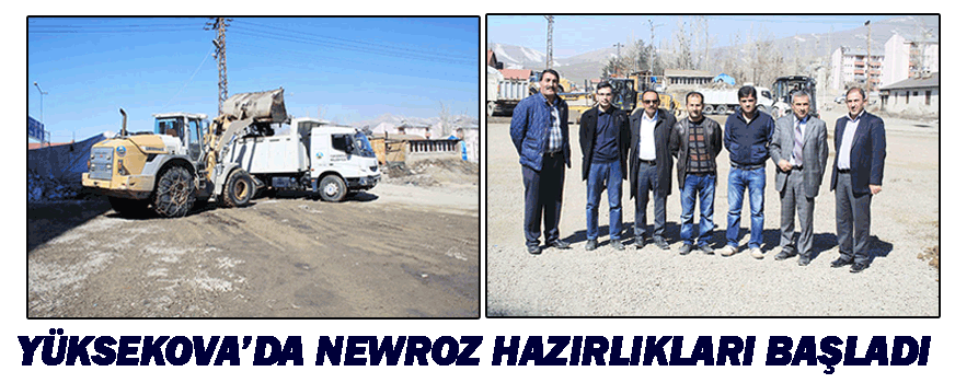Yüksekova'da Newroz Hazırlıkları Başladı