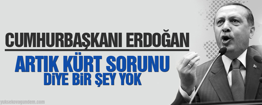 Artık Kürt sorunu diye bir şey yok
