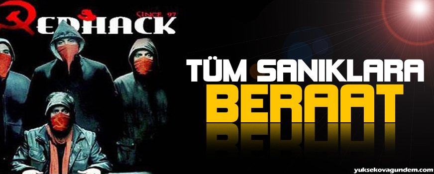 Redhack davasında tüm sanıklara beraat