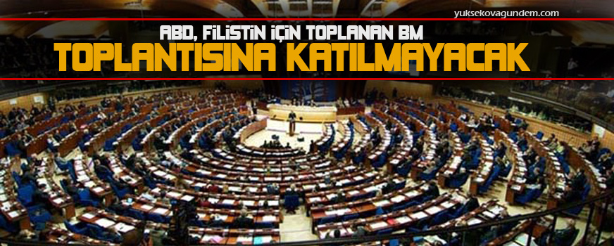 ABD, Filistin için toplanan BM toplantısına katılmayacak