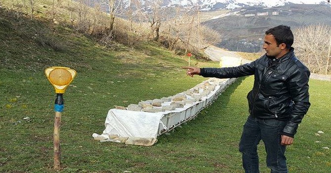 Durankaya'da ayılara karşı arıcılardan ilginç önlem