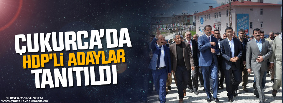 Çukurca'da HDP'li adaylar tanıtıldı