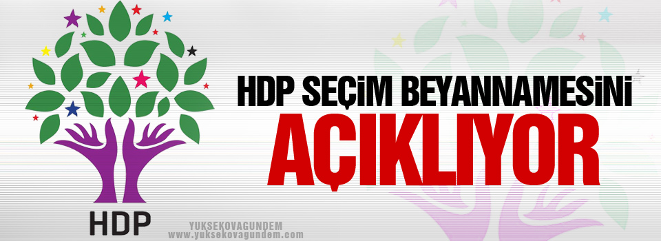 HDP seçim beyannamesini açıklıyor