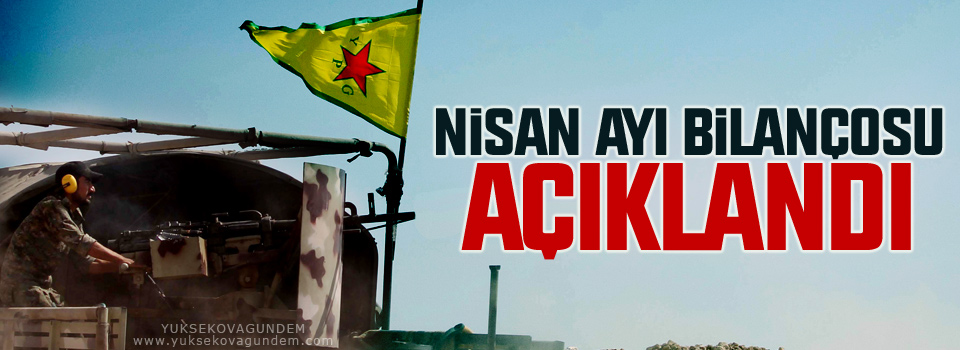 YPG’den Nisan ayı bilançosu: 497 çete öldürüldü