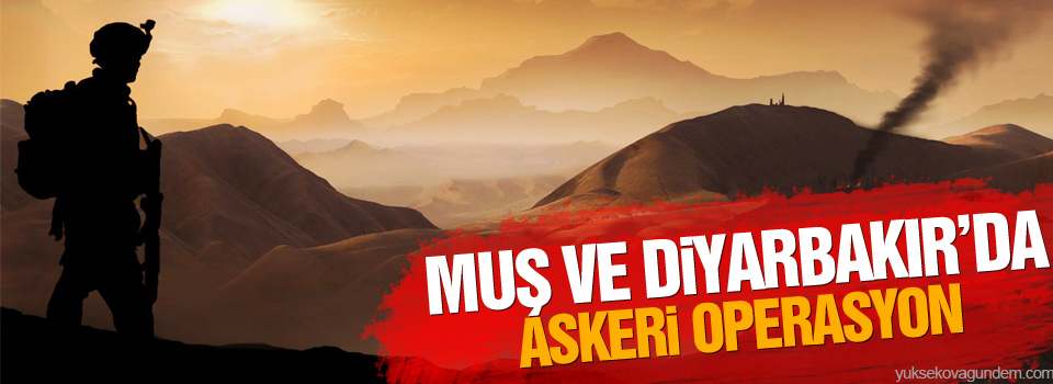 Muş ve Diyarbakır'da askeri operasyon