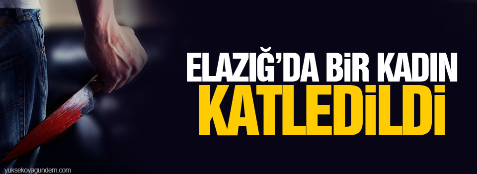 Elazığ'da bir kadın katledildi