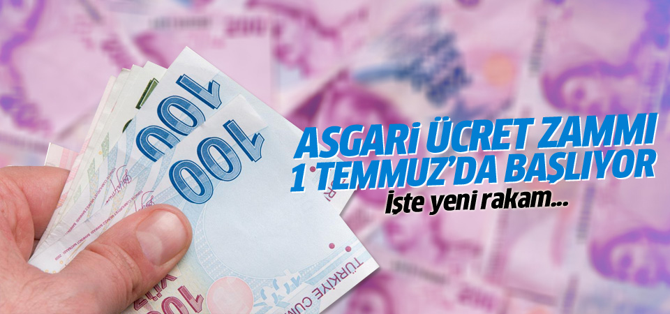 2015 Asgari ücret zammı 1 Temmuz'da başlıyor