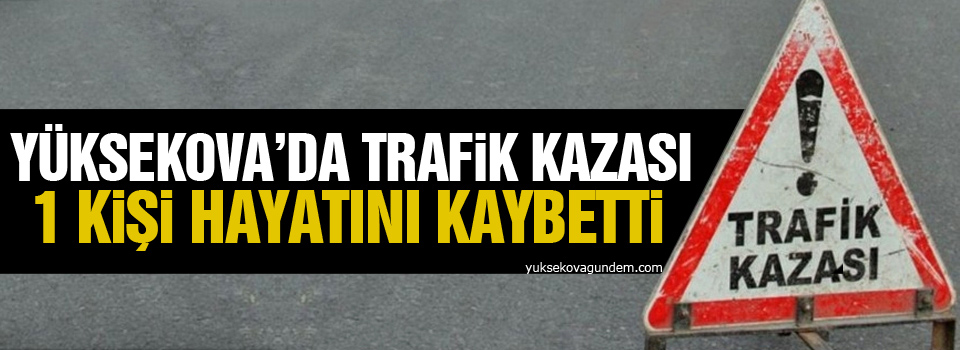 Yüksekova'da Kaza: 1 Ölü